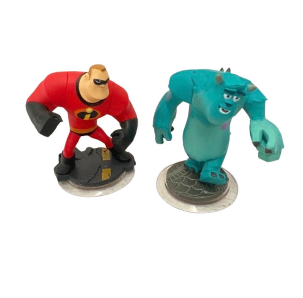 DISNEY INFINITY Figures Lot Mr. Incredible & Sulley Monsters Inc 2.0